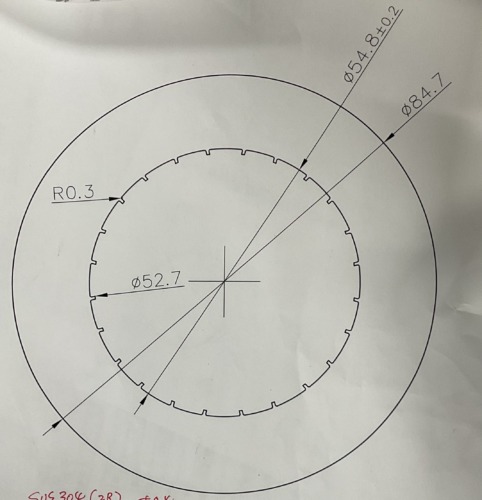 内歯車 作図